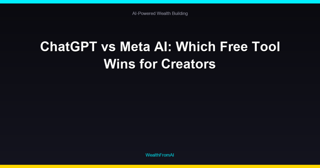 ChatGPT vs Meta AI: Which Free Tool Wins for Creators