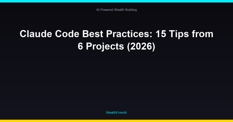 Claude Code Best Practices: 15 Tips from 6 Projects (2026) 100 Claude Code Best Practices: 15 Tips from 6 Projects (2026)