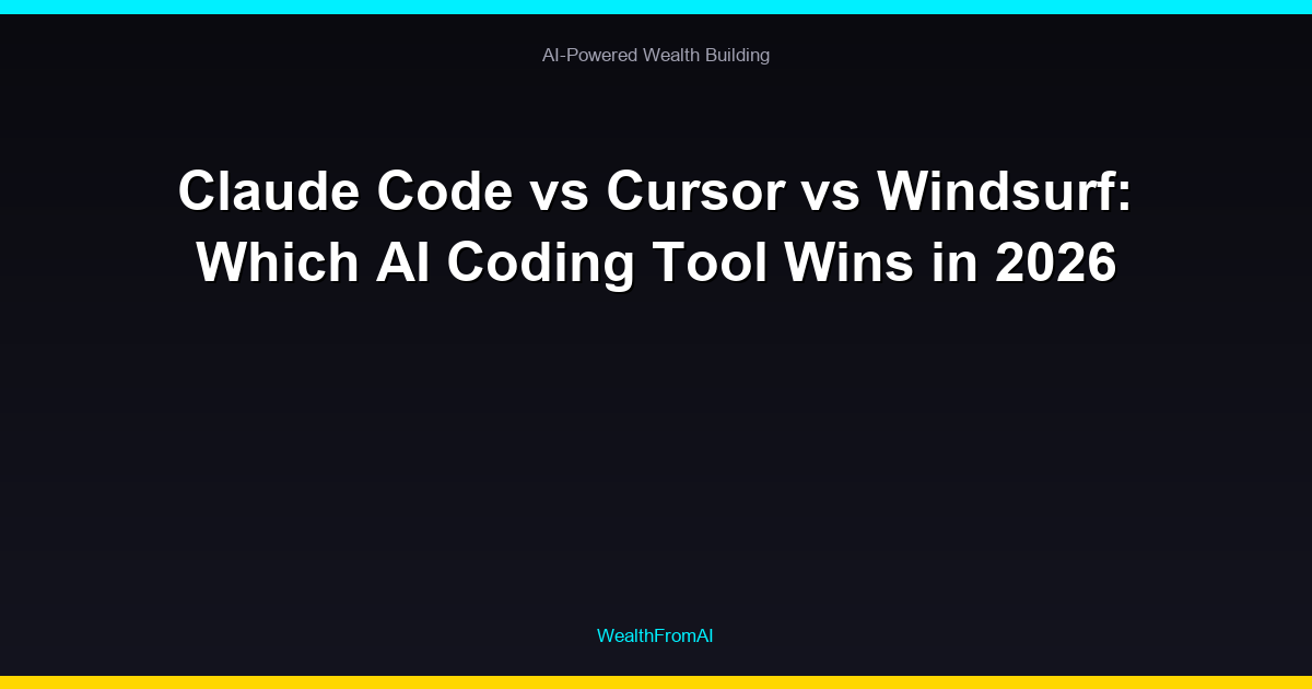 Claude Code vs Cursor vs Windsurf: Which AI Coding Tool Wins in 2026