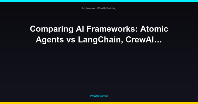 Comparing AI Frameworks: Atomic Agents vs LangChain, CrewAI... 27 Comparing AI Frameworks: Atomic Agents vs LangChain, CrewAI…