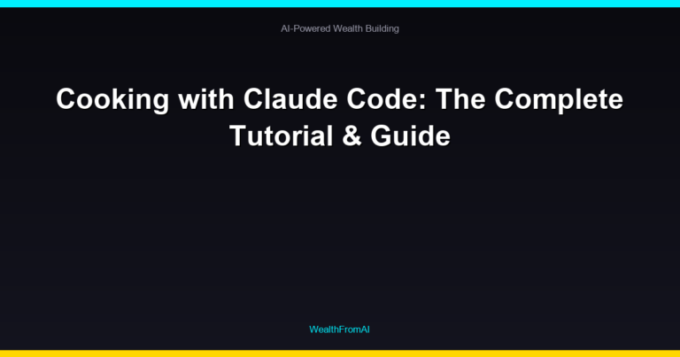 Cooking with Claude Code: The Complete Tutorial & Guide 115 Cooking with Claude Code: The Complete Tutorial & Guide