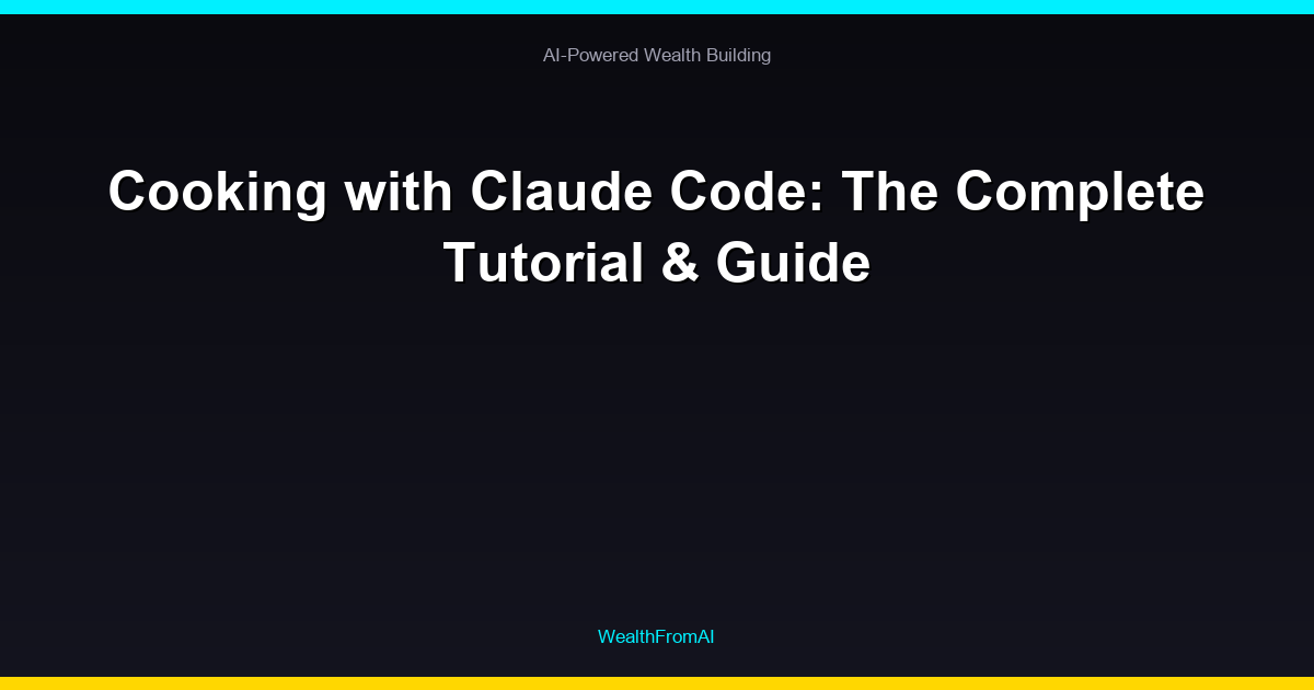 New Release: The Anti-Hustle Handbook: Finding Fulfillment Beyond the Grind 49 Cooking with Claude Code: The Complete Tutorial & Guide