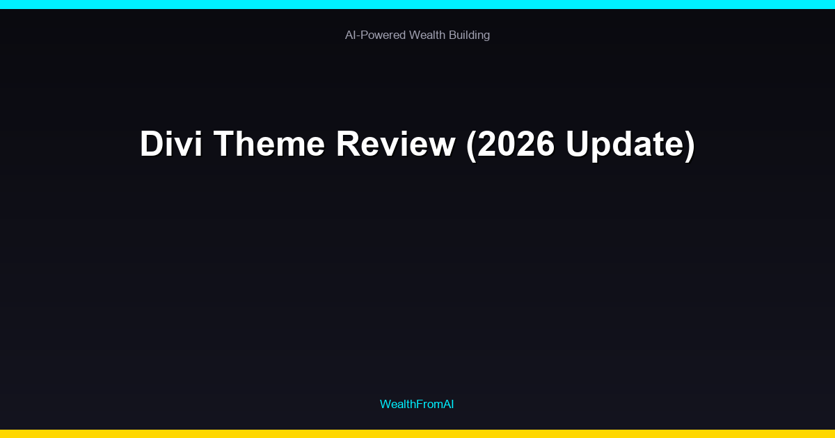 Divi Theme Review (2026 Update)
