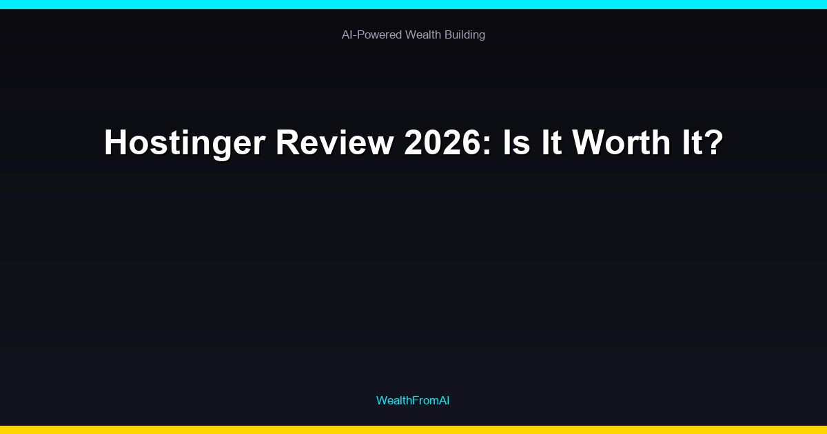 Hostinger Review 2026: Is It Worth It? 44 Hostinger Review 2026: Is It Worth It?