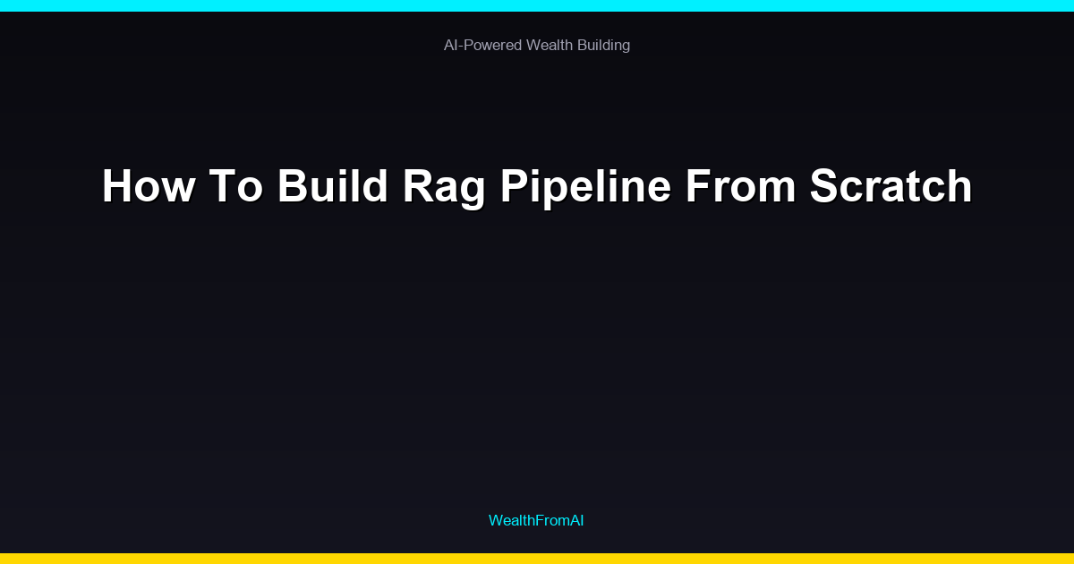 How To Build Rag Pipeline From Scratch