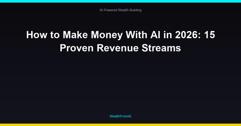 How to Make Money With AI in 2026: 15 Proven Revenue Streams 65 How to Make Money With AI in 2026: 15 Proven Revenue Streams