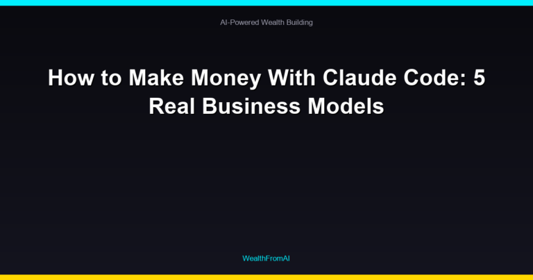 How to Make Money With Claude Code: 5 Real Business Models 3 How to Make Money With Claude Code: 5 Real Business Models