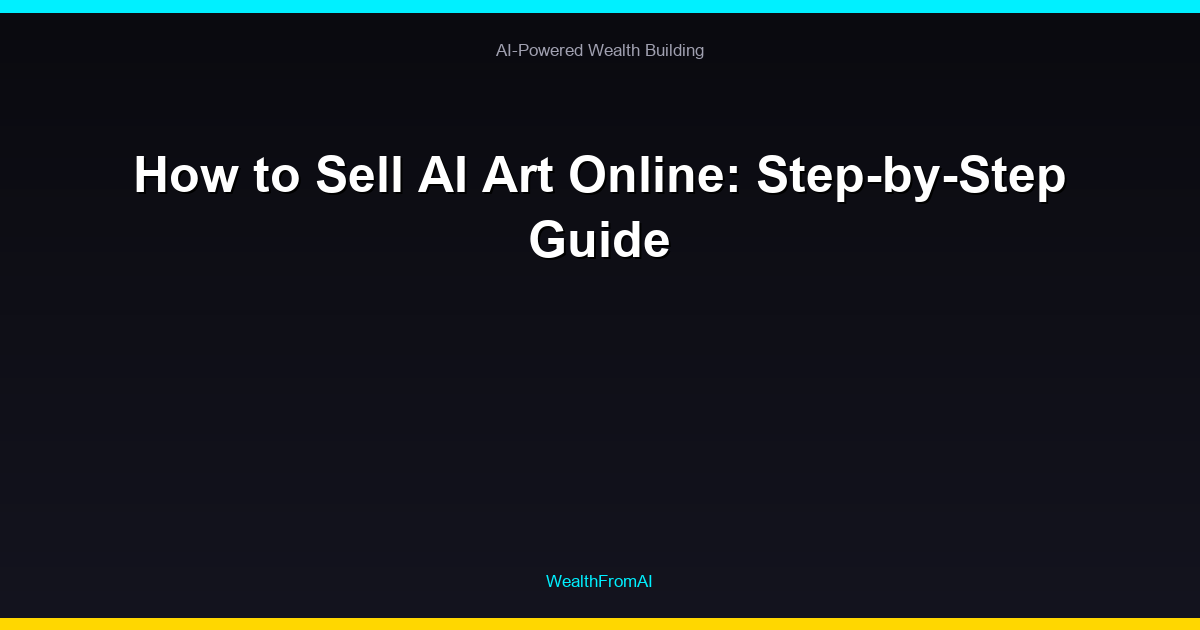 How to Sell AI Art Online: Step-by-Step Guide 23 How to Sell AI Art Online: Step-by-Step Guide