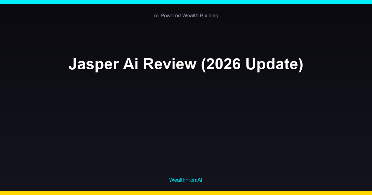 Jasper Ai Review (2026 Update)