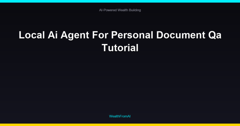 Local Ai Agent For Personal Document Qa Tutorial 13 Local Ai Agent For Personal Document Qa Tutorial