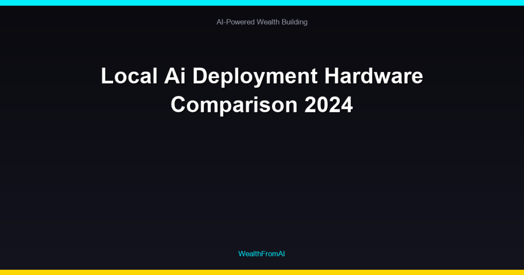 Local Ai Deployment Hardware Comparison 2024