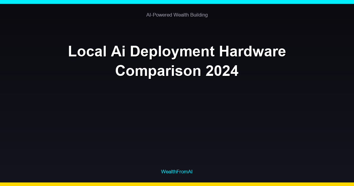 Local Ai Deployment Hardware Comparison 2024 24 Local Ai Deployment Hardware Comparison 2024
