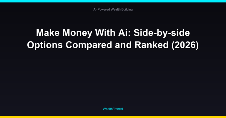 Make Money With Ai: Side-by-side Options Compared and Ranked (2026) 27 Make Money With Ai: Side-by-side Options Compared and Ranked (2026)