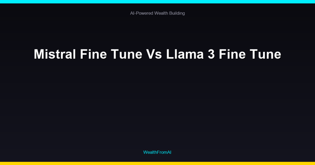 Mistral Fine Tune Vs Llama 3 Fine Tune