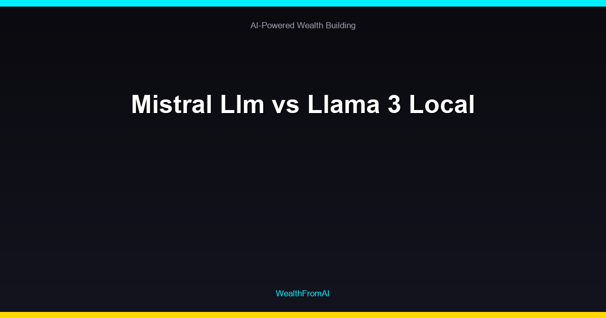 Mistral Llm vs Llama 3 Local 49 Mistral Llm vs Llama 3 Local