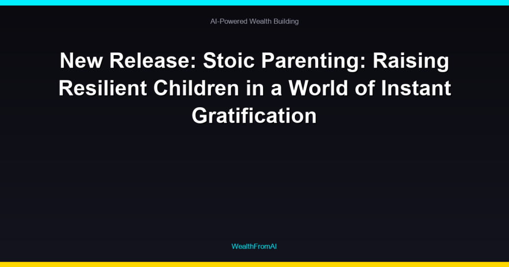 New Release: Stoic Parenting: Raising Resilient Children in a World of Instant Gratification