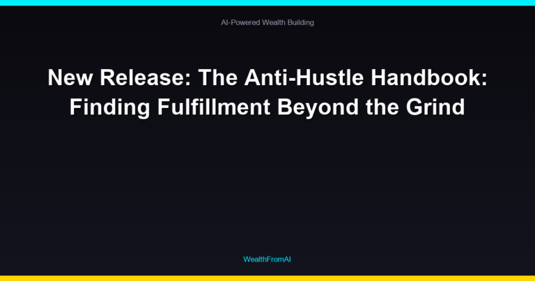 New Release: The Anti-Hustle Handbook: Finding Fulfillment Beyond the Grind