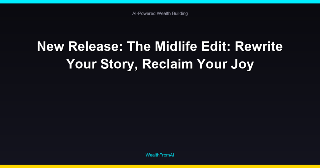 New Release: The Midlife Edit: Rewrite Your Story, Reclaim Your Joy