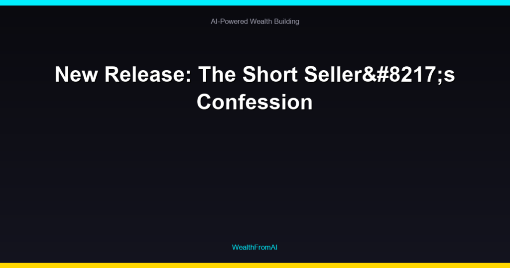 New Release: The Short Seller’s Confession