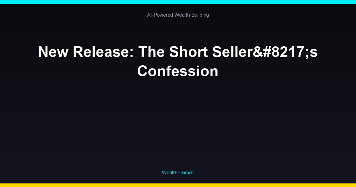 New Release: The Short Seller's Confession 7 New Release: The Short Seller’s Confession