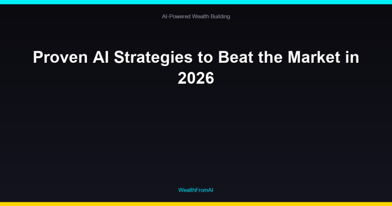 Proven AI Strategies to Beat the Market in 2026 26 Proven AI Strategies to Beat the Market in 2026