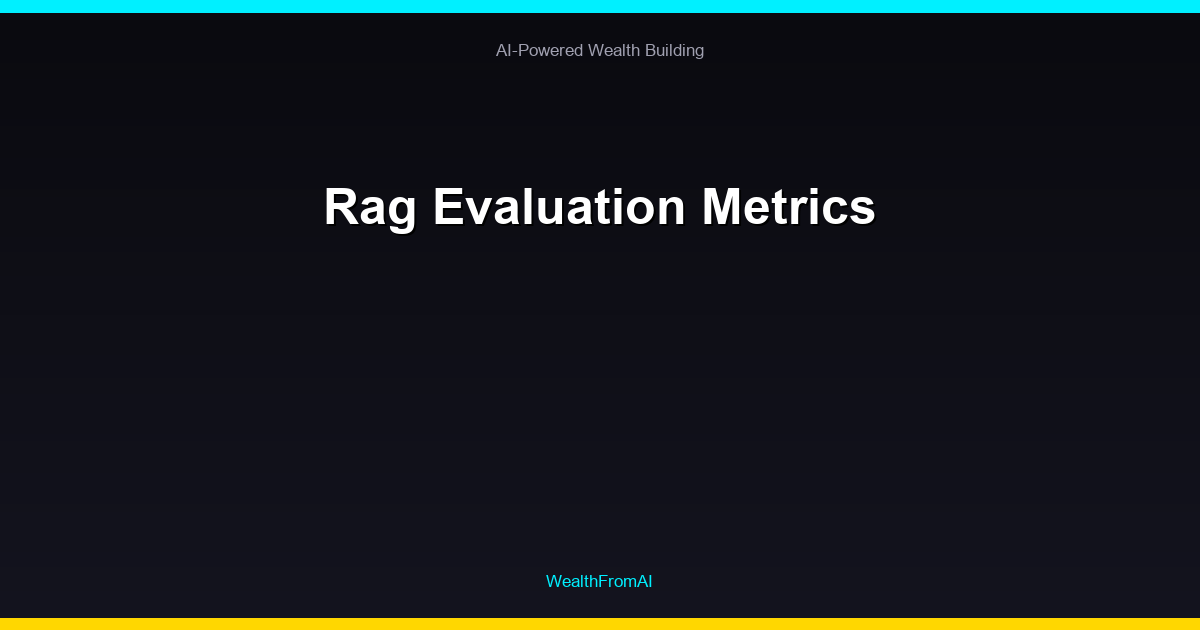 Rag Evaluation Metrics 68 Rag Evaluation Metrics