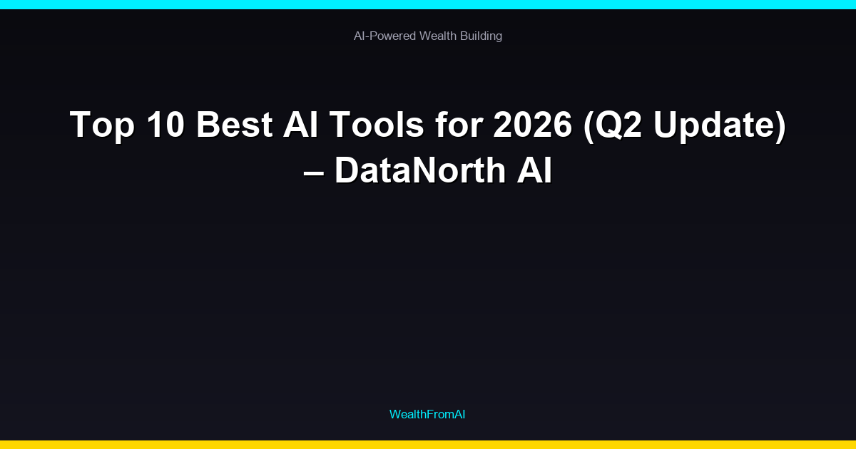 New Release: Gods of Algorithmic 99 Top 10 Best AI Tools for 2026 (Q2 Update) β DataNorth AI