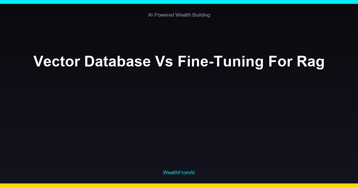 Vector Database Vs Fine-Tuning For Rag 98 Vector Database Vs Fine-Tuning For Rag