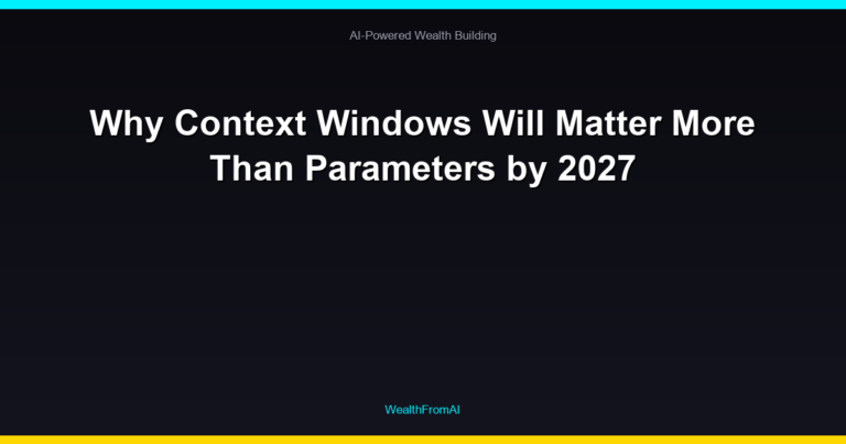 Why Context Windows Will Matter More Than Parameters by 2027