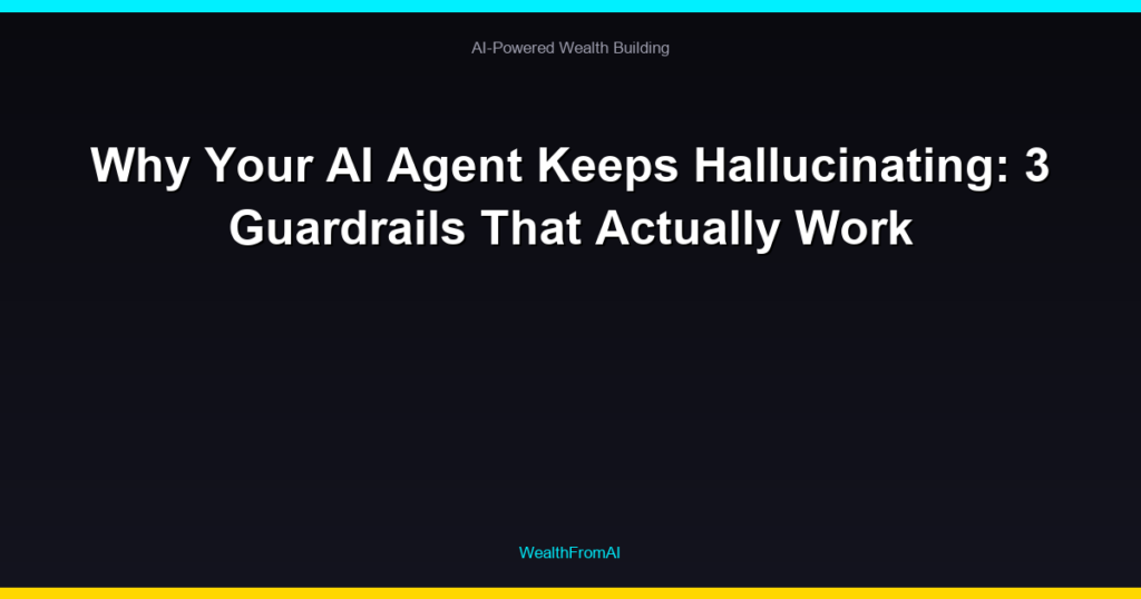 Why Your AI Agent Keeps Hallucinating: 3 Guardrails That Actually Work