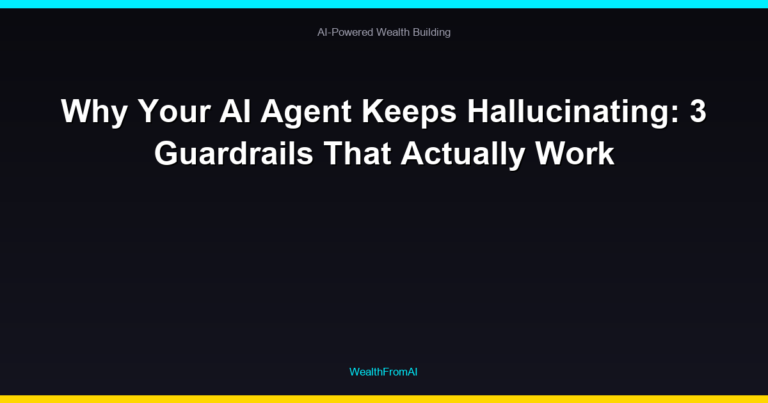 Why Your AI Agent Keeps Hallucinating: 3 Guardrails That Actually Work
